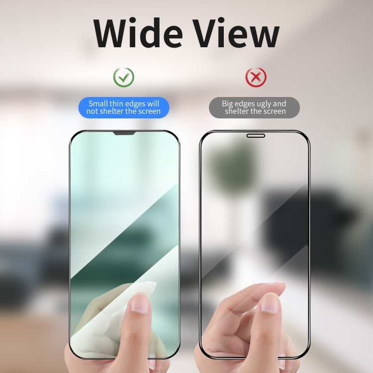 Película de vidrio templado para protección ocular ENKAY Quick Stick, For iPhone 13 mini, For iPhone 13 / 13 Pro, For iPhone 13 Pro Max