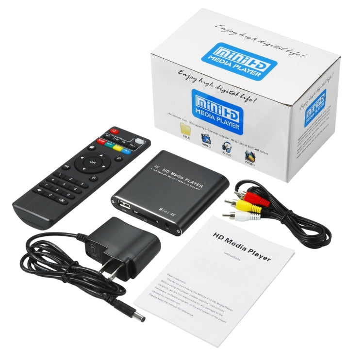 X9 HD Reproductor multimedia 4K Video Loop USB Reproductor multimedia externo AD Player