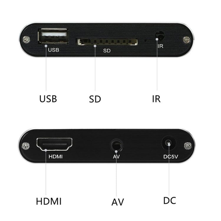 X9 HD Reproductor multimedia 4K Video Loop USB Reproductor multimedia externo AD Player