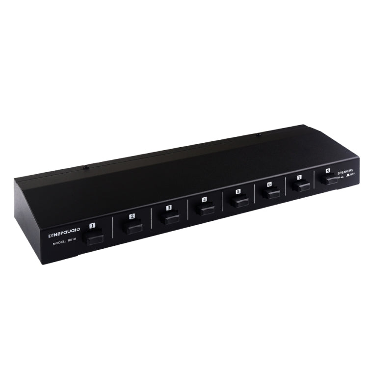 Caja amplificadora de potencia de 100W, 1 entrada y 8 salidas, altavoz conmutador de distribución