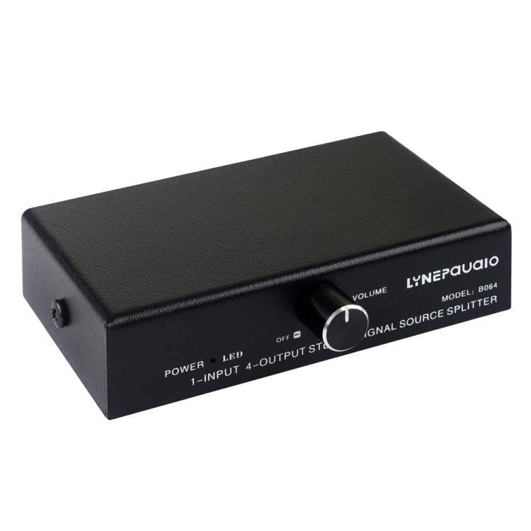 Dispositivo de distribución divisor de señal de frecuencia de audio 1 en 4 salidas, sin consumo, salida de interfaz de 3,5 mm, 1 In 4 Out 3.5mm Interface
