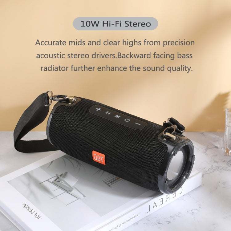 T&G TG324 Altavoz Bluetooth portátil impermeable de alta potencia compatible con tarjeta FM / TF