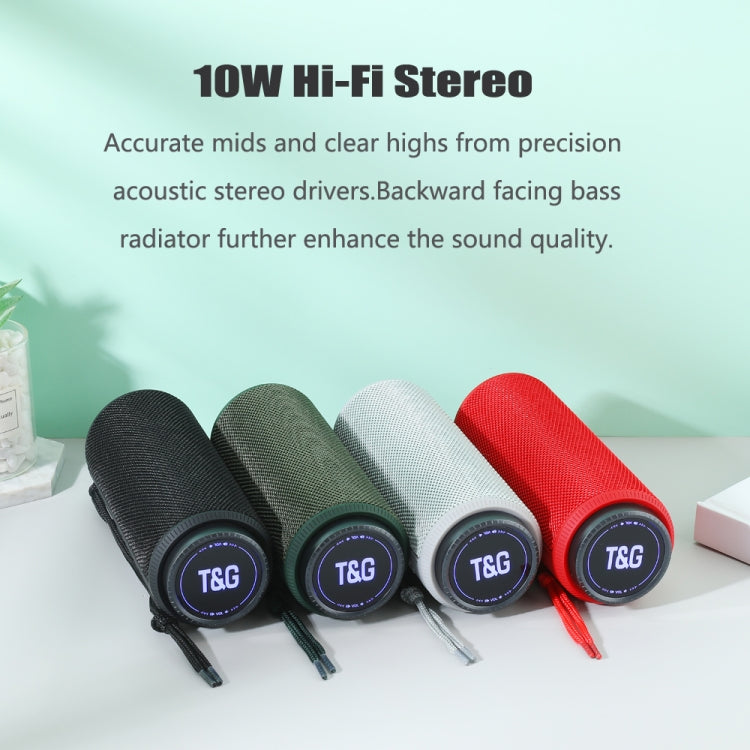 T&G TG332 10W Altavoz Bluetooth portátil impermeable estéreo HIFI