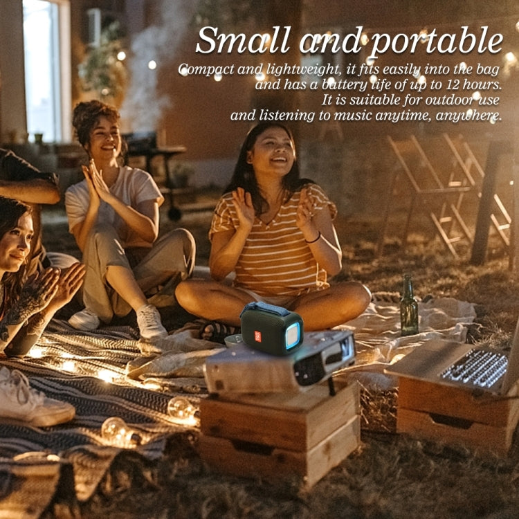 T&G TG339 RGB Light 5W Altavoz Bluetooth portátil impermeable