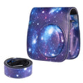 Funda de cuero PU para cámara de cuerpo completo con correa para FUJIFILM instax mini 9 / mini 8+ / mini 8, Universe Pattern