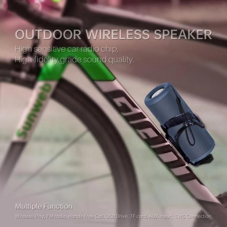 NewRixing NR9019 TWS Altavoz Bluetooth Estéreo Portátil Compatible con Tarjeta TF / FM