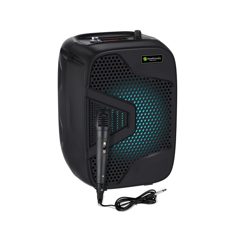 NewRixing NRG501B Altavoz inalámbrico de karaoke para exteriores Amplificador de audio de alta potencia, With Mic, No Mic