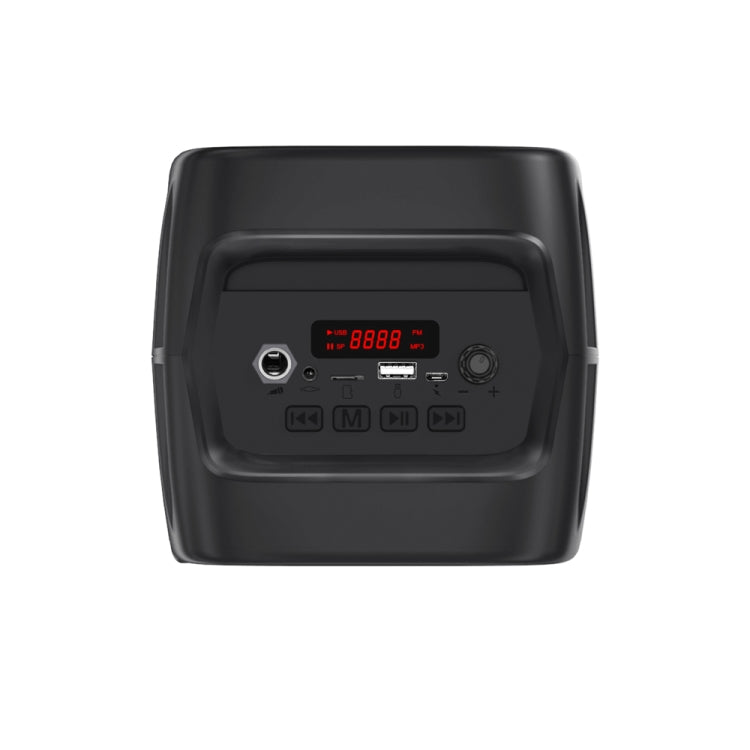 NewRixing NRG501B Altavoz inalámbrico de karaoke para exteriores Amplificador de audio de alta potencia, With Mic, No Mic