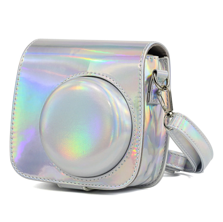Aurora Oil Paint Full Body Camera PU Funda de cuero con correa para FUJIFILM instax mini 9 / mini 8+ / mini 8