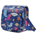 Ocean World Pattern Cámara de cuerpo completo Funda de cuero PU con correa para FUJIFILM instax mini 9 / mini 8+ / mini 8, Ocean World Pattern