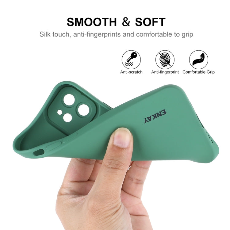 Funda de silicona líquida ENKAY para iPhone 12, For iPhone 12
