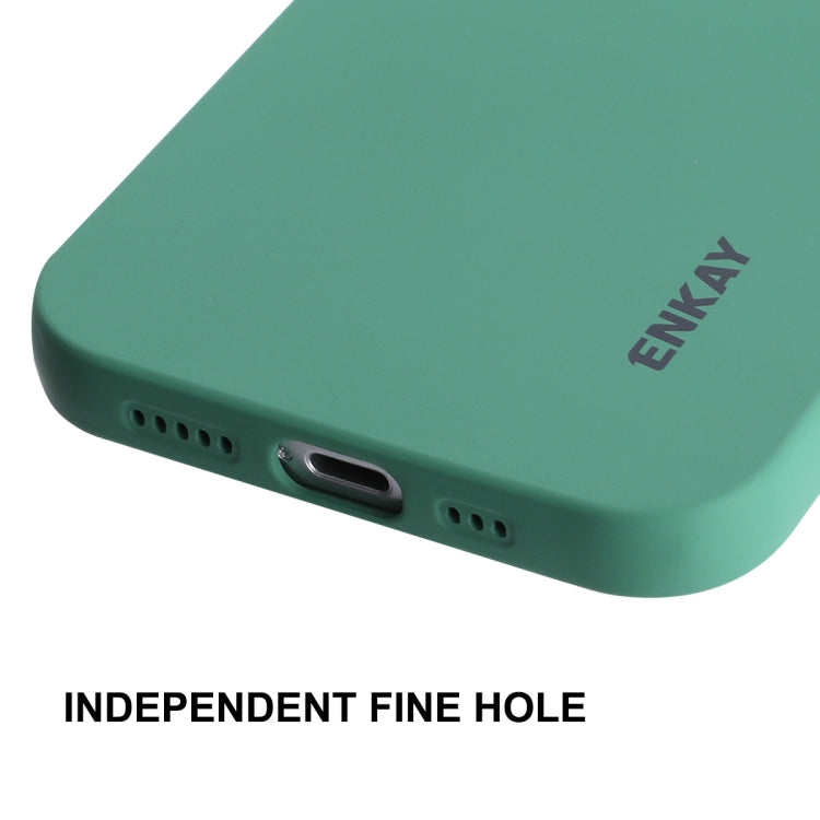 Funda de silicona líquida ENKAY para iPhone 12, For iPhone 12