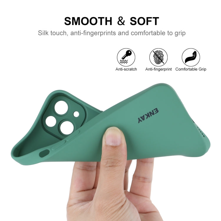 ENKAY Funda de Silicona Líquida para iPhone 13, For iPhone 13