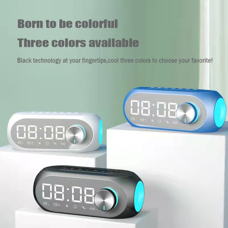 AEC S8 Despertador Altavoces Bluetooth con soporte de luz LED TF / FM, S8
