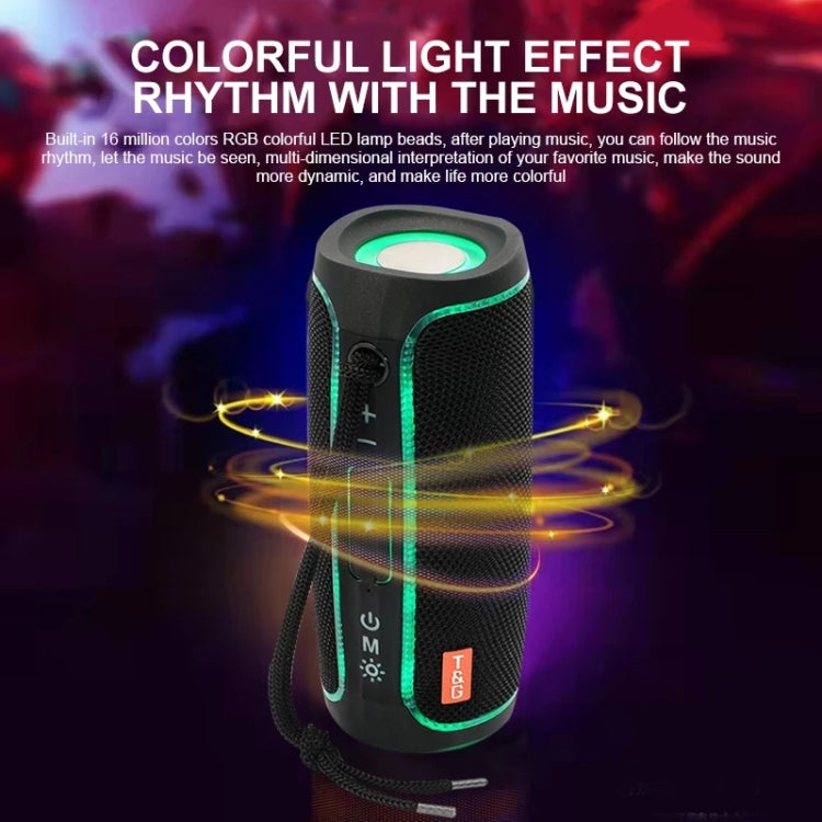 Altavoz Bluetooth con luz LED portátil T&G TG288 TWS
