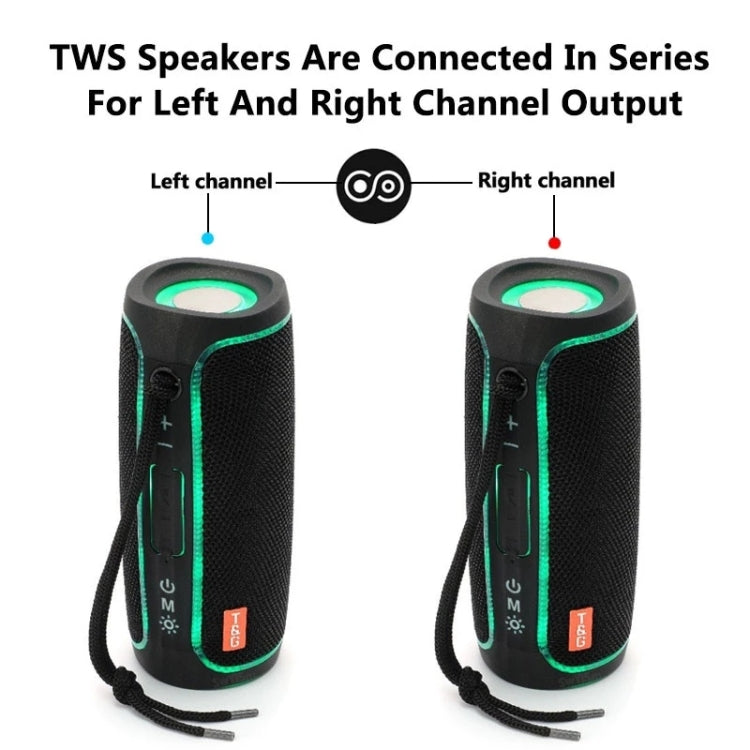Altavoz Bluetooth con luz LED portátil T&G TG288 TWS