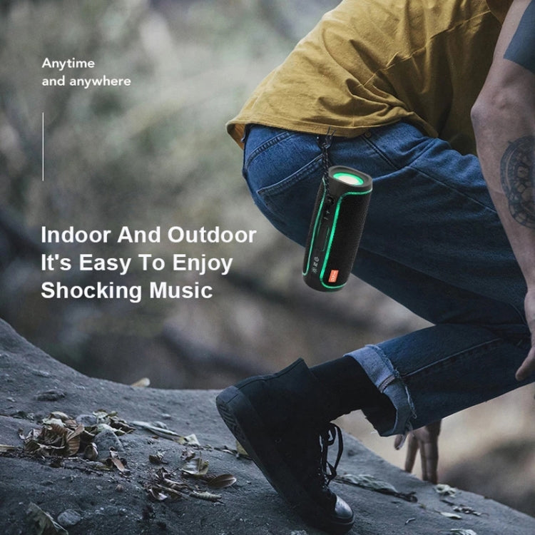Altavoz Bluetooth con luz LED portátil T&G TG288 TWS