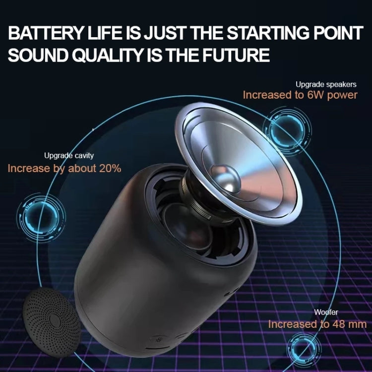 Altavoz Bluetooth con luz LED portátil T&G TG288 TWS