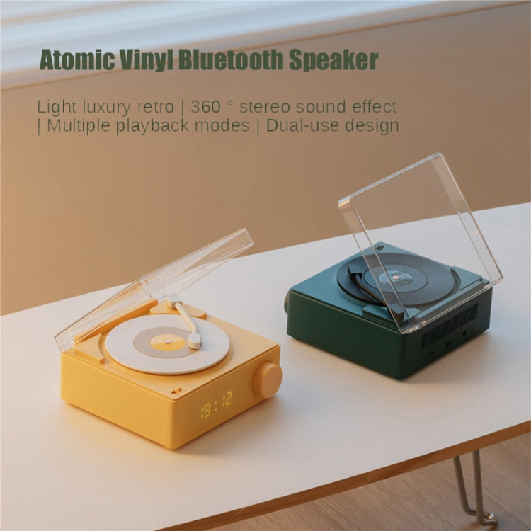 Duosi X11 Vinilo Atómico Retro Altavoz Bluetooth Escritorio Despertador Creativo