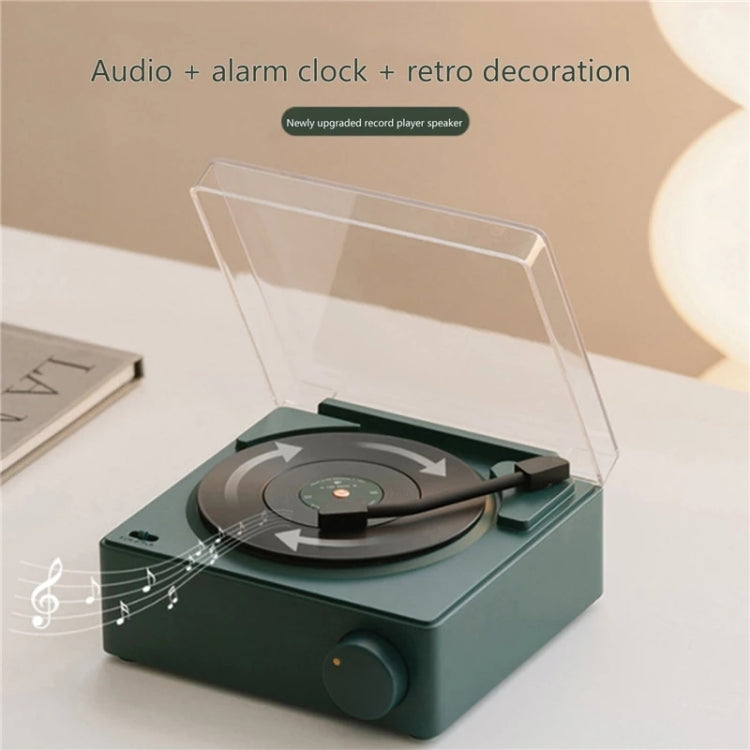 Duosi X11 Vinilo Atómico Retro Altavoz Bluetooth Escritorio Despertador Creativo
