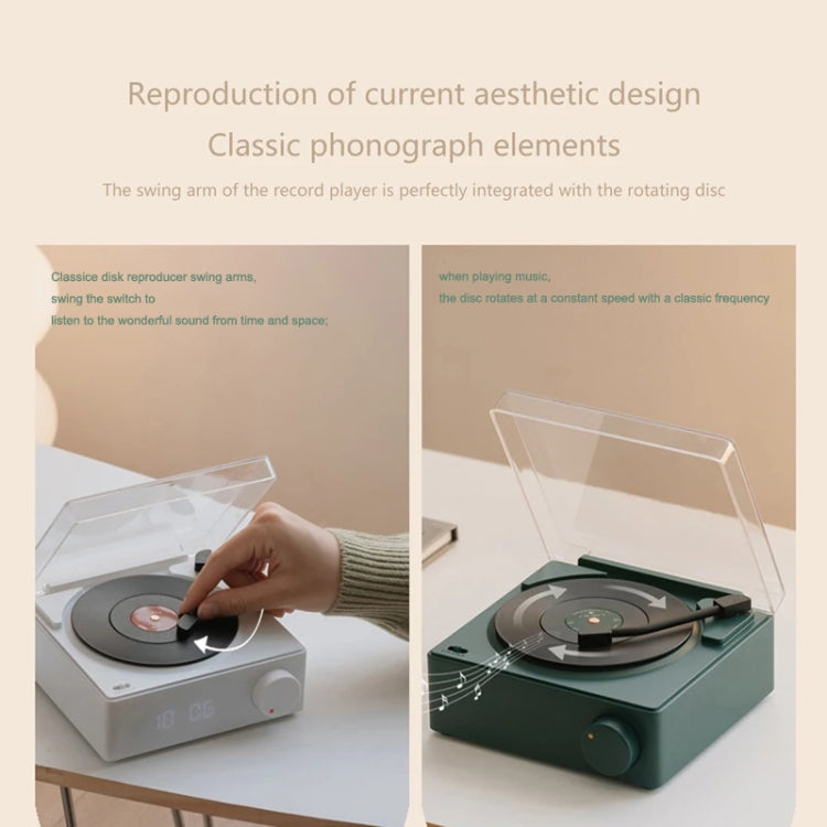 Duosi X11 Vinilo Atómico Retro Altavoz Bluetooth Escritorio Despertador Creativo