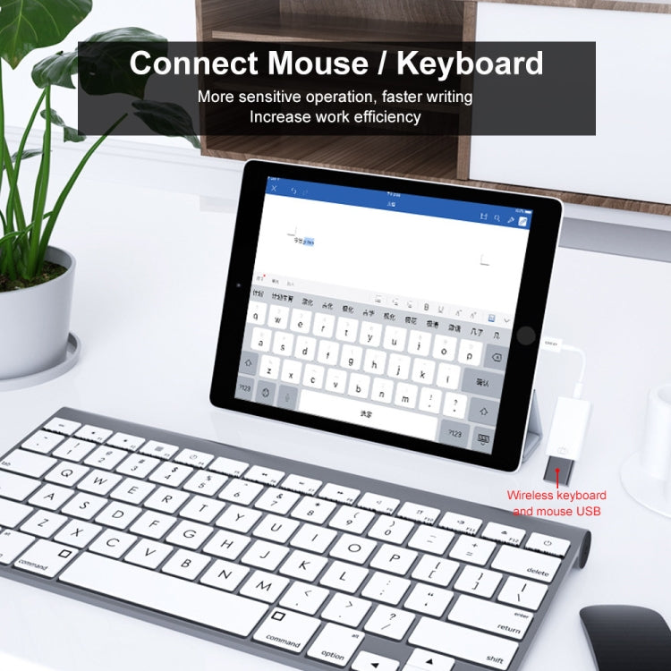 ENKAY ENK-AT108 Cable de datos adaptador OTG de 8 pines a USB 3.0 para iPhone / iPad
