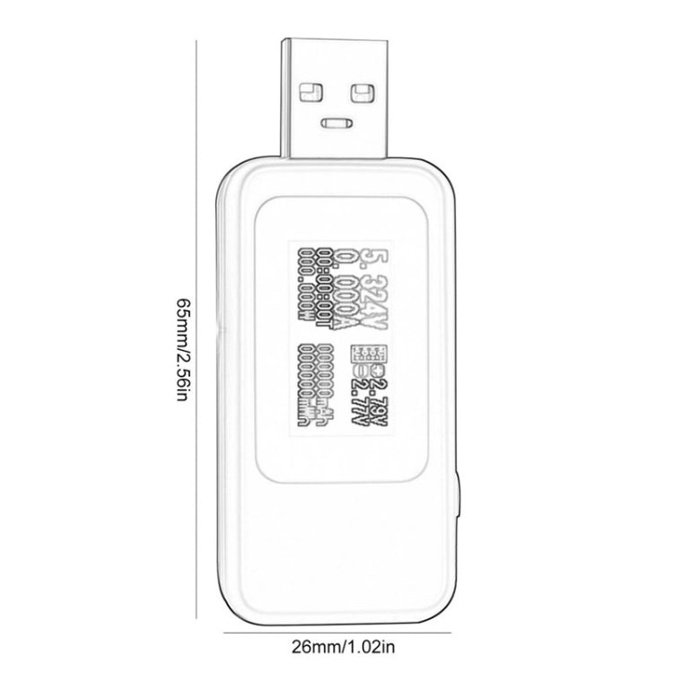 KWS-MX18 10 en 1 USB DC Tester Corriente 4-30V Medidor de voltaje Temporizador Amperímetro Medidor digital