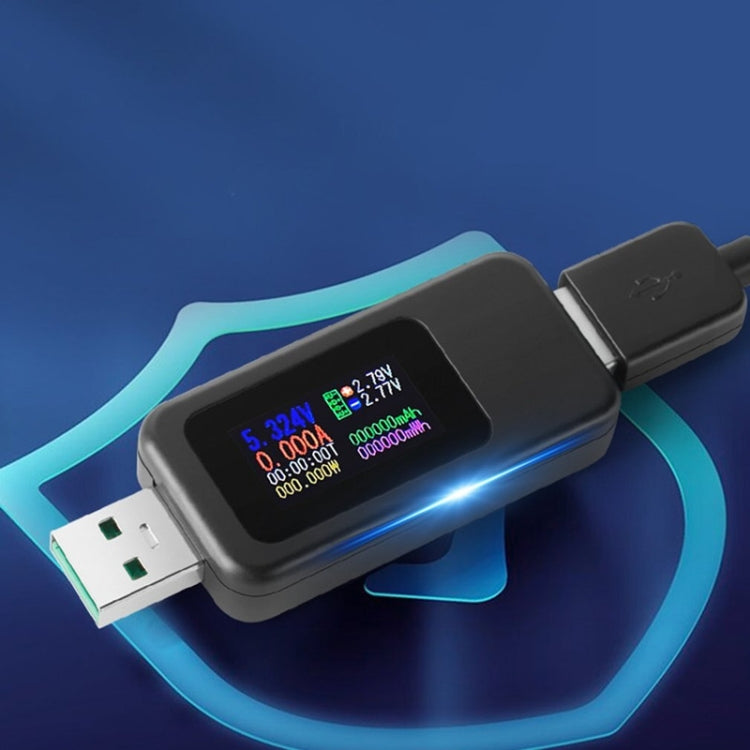 KWS-MX18 10 en 1 USB DC Tester Corriente 4-30V Medidor de voltaje Temporizador Amperímetro Medidor digital