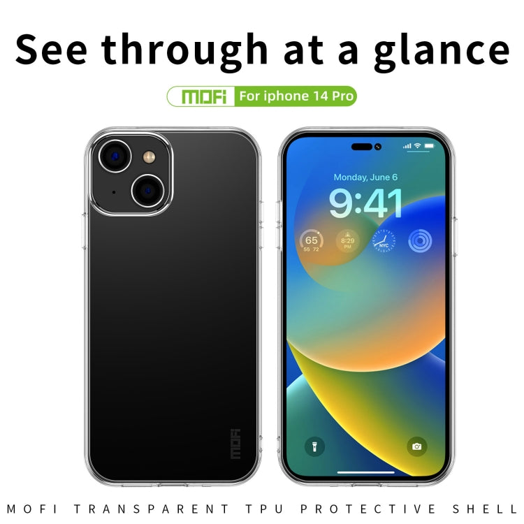 Funda de teléfono de TPU ultrafina de la serie Ming de MOFI, For iPhone 14, For iPhone 14 Pro, For iPhone 14 Plus, For iPhone 14 Pro Max, For iPhone 13 mini, For iPhone 13, For iPhone 13 Pro, For iPhone 13 Pro Max