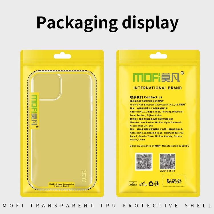 Funda de teléfono de TPU ultrafina de la serie Ming de MOFI, For iPhone 14, For iPhone 14 Pro, For iPhone 14 Plus, For iPhone 14 Pro Max, For iPhone 13 mini, For iPhone 13, For iPhone 13 Pro, For iPhone 13 Pro Max