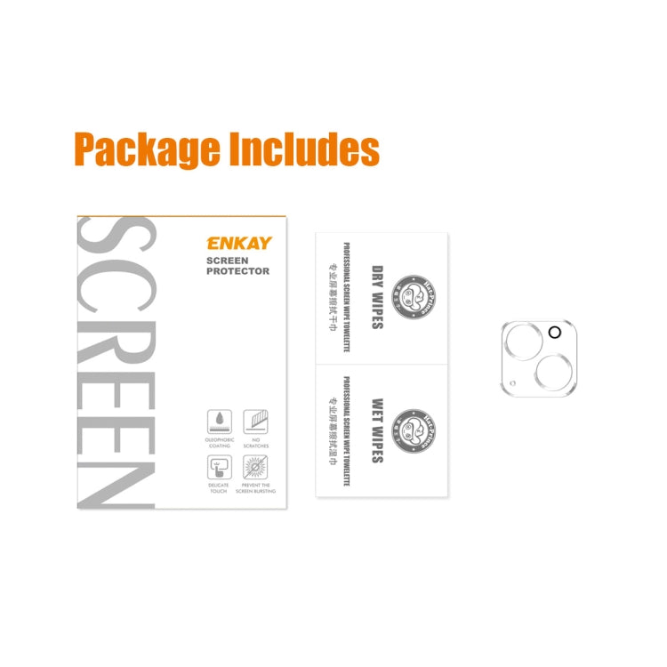ENKAY Hat-Prince 9H Lente de cámara trasera Película de vidrio templado para iPhone 14 / 14 Max, For iPhone 14 / 14 Plus(1 PCS), For iPhone 14 / 14 Plus(2pcs)