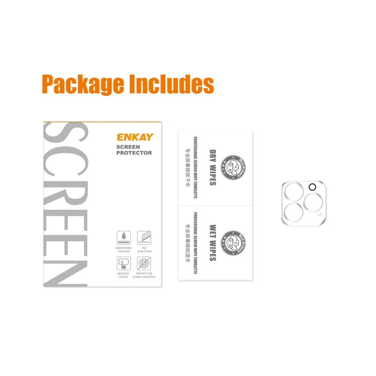 ENKAY Hat-Prince 9H Lente de la cámara trasera Película de vidrio templado Protector de cobertura total para iPhone 14 Pro / 14 Pro Max, For iPhone 14 Pro / 14 Pro Max (1 PC）, For iPhone 14 Pro / 14 Pro Max (2 PCS）