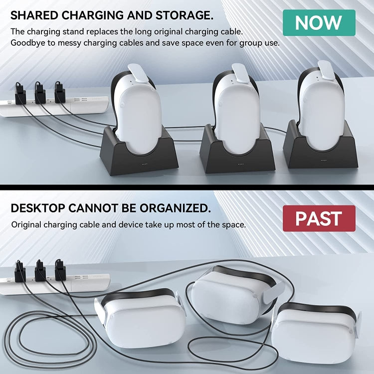 Soporte de carga para Oculus Quest 2 VR, accesorios VR, soporte de almacenamiento de Host, soporte de carga, VR Charging Stand
