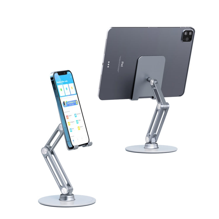 BONERUY L08 Soporte elevador para teléfono y tableta Soporte plegable para brazo largo Soporte para móvil