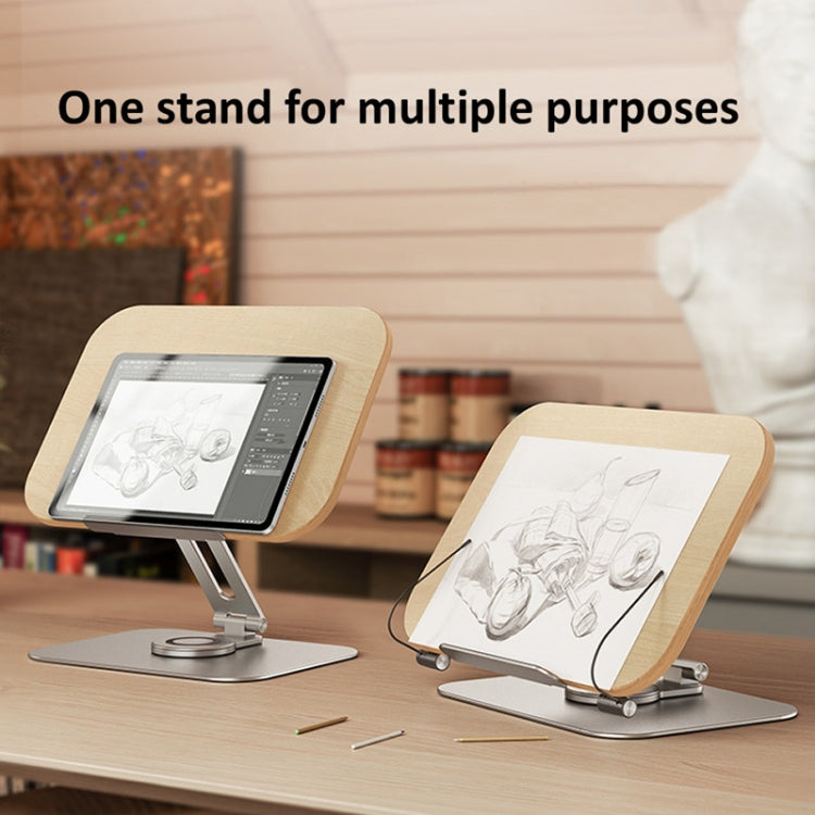 Boneruy R02 Soporte giratorio para computadora portátil de 360 grados Soporte para libros de lectura, R02