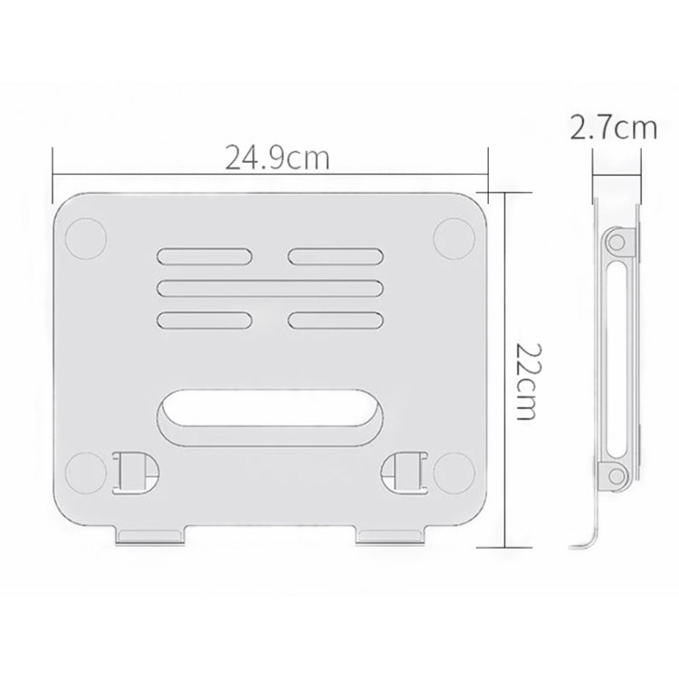 BONERUY P43P Soporte plegable para tableta portátil de aleación de aluminio de doble capa