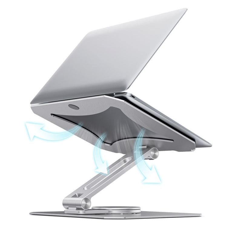 BONERUY L02 Soporte para computadora portátil Soporte giratorio de aleación de aluminio con disipación de calor de 360 grados, L02