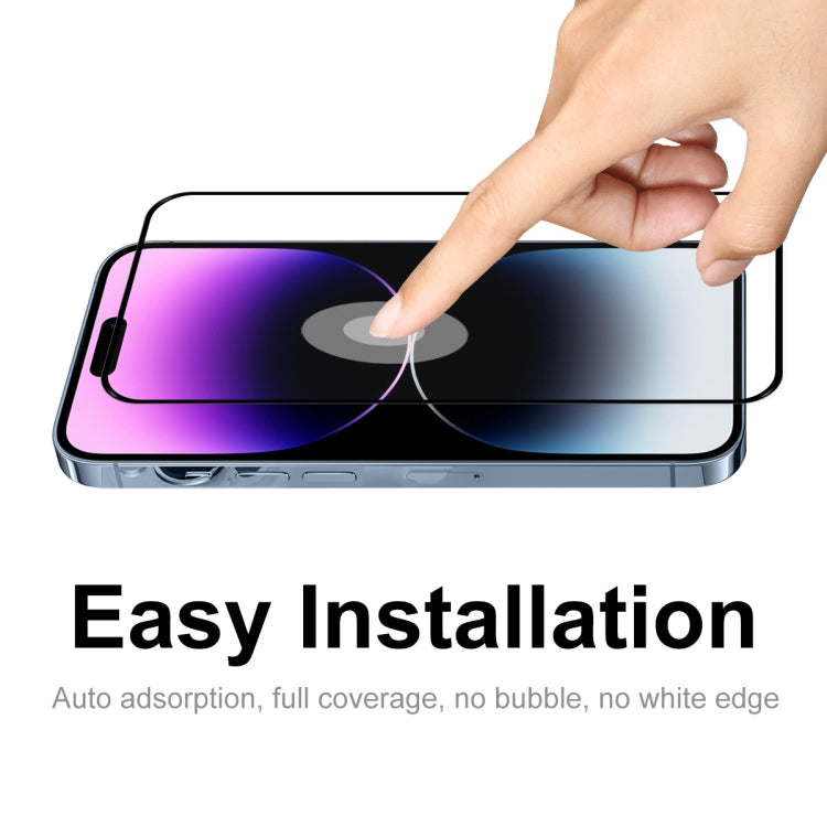 ENKAY Full Glue 0.26mm 9H 2.5D Vidrio templado Película completa para iPhone 14 Pro, For iPhone 14 Pro (1 PC), For iPhone 14 Pro (2 PCS), For iPhone 14 Pro (5 PCS), For iPhone 14 Pro (10 PCS)