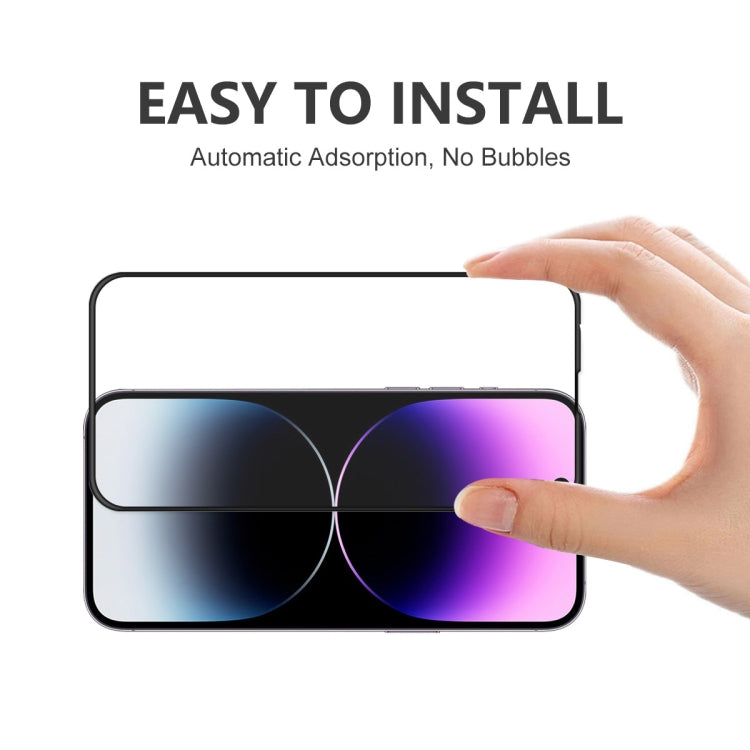Película completa anticaída de vidrio templado con pegamento completo ENKAY para iPhone 14 Pro Max, For iPhone 14 Pro Max (1 PC), For iPhone 14 Pro Max (2 PCS), For iPhone 14 Pro Max (5 PCS)
