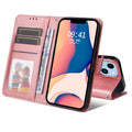 Estuche para teléfono de cuero con textura de becerro JSM para iPhone 14 Max, For iPhone 14 Plus