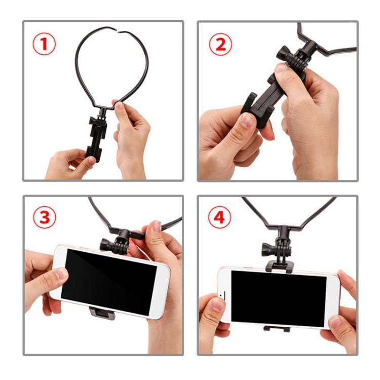 Soporte para cuello para selfies para teléfono inteligente POV / VLOG