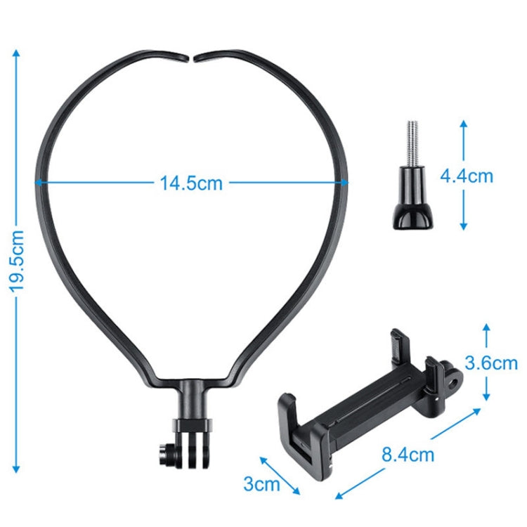 Soporte para cuello para selfies para teléfono inteligente POV / VLOG