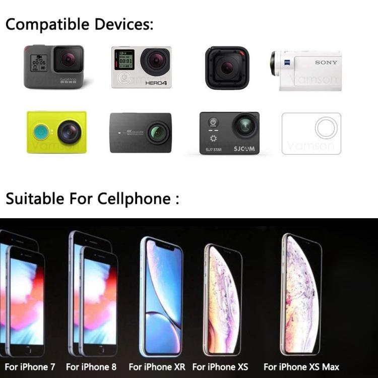 Soporte para cuello para selfies para teléfono inteligente POV / VLOG