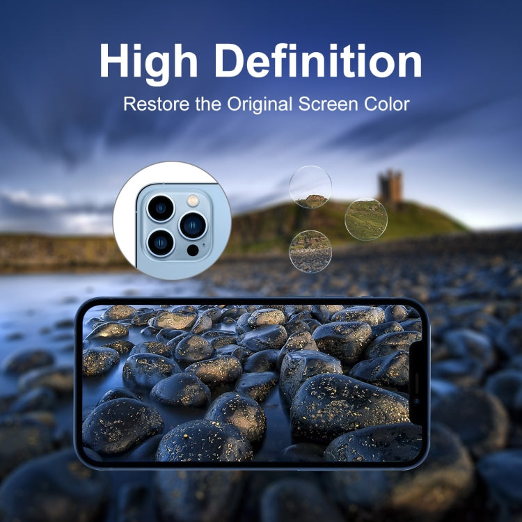 ENKAY 3 en 1 0.2mm 9H Película de lente de vidrio templado para iPhone 14 Pro / 14 Pro Max, For iPhone 14 / 14 Max (1 Set), For iPhone 14 / 14 Max (2 Set), For iPhone 14 / 14 Max (5 Set), For iPhone 14 / 14 Max (10 Set)