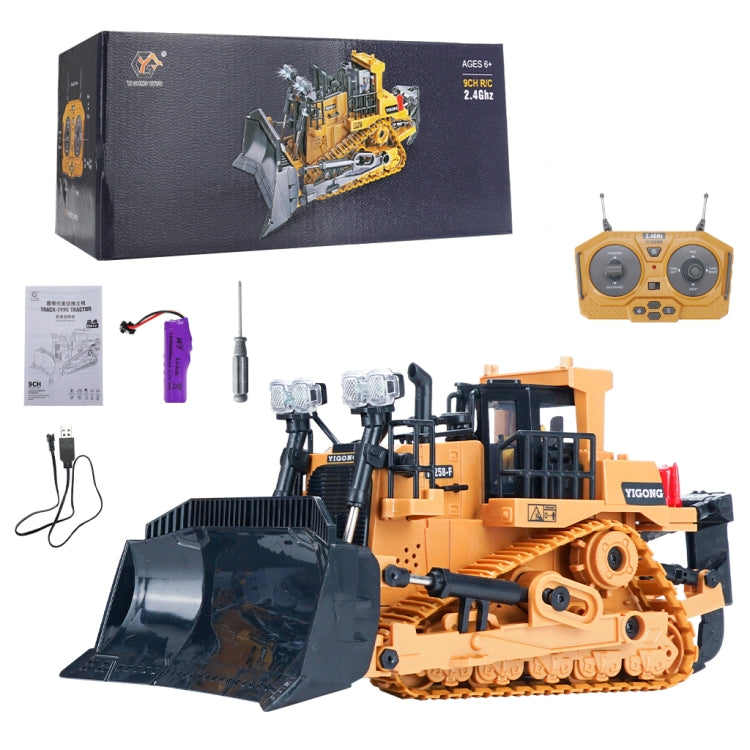 Mofun 1046 2,4G control remoto vehículo de ingeniería de nueve canales 1:24 excavadora pesada sobre orugas multifunción, 1046