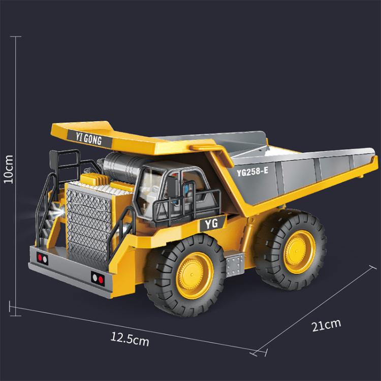 MoFun 1048 2,4G control remoto vehículo de construcción de carga de nueve canales 1:24 camión volquete de minería multifunción, 1048