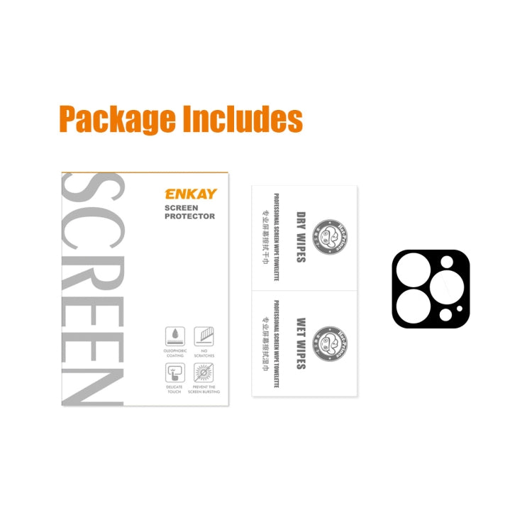 Película de vidrio templado de lente trasera ENKAY 9H para iPhone 13 Pro / 13 Pro Max, For iPhone 13 Pro / 13 Pro Max(1 PC), For iPhone 13 Pro / 13 Pro Max(2 PCS)