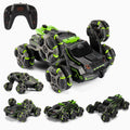 MoFun JC03 2,4G control remoto seis ruedas coche de acrobacias 360 grados brazo oscilante sin ángulo muerto spray de deriva coche de control remoto, MoFun JC03 (Green)
