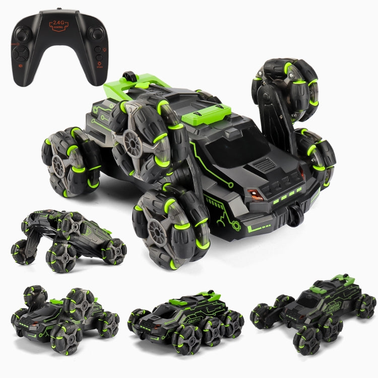 MoFun JC03 2,4G control remoto seis ruedas coche de acrobacias 360 grados brazo oscilante sin ángulo muerto spray de deriva coche de control remoto, MoFun JC03 (Green)
