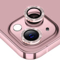 Película de vidrio templado de aleación de aluminio con lente trasera brillante ENKAY para iPhone 14/14 Max, For iPhone 14 / 14 Plus